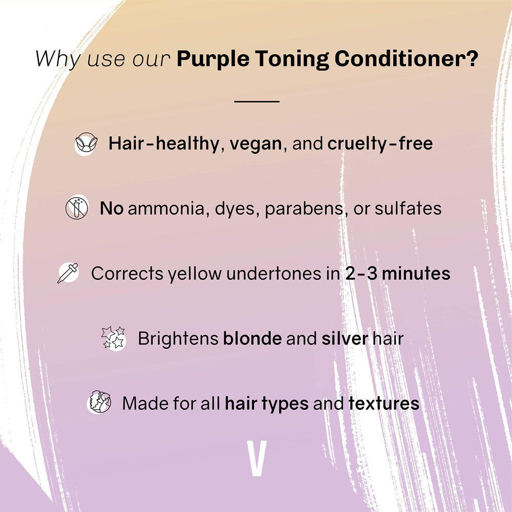 overtone Purple Toning Conditioner packaging is 8 oz for regular use and easy storage