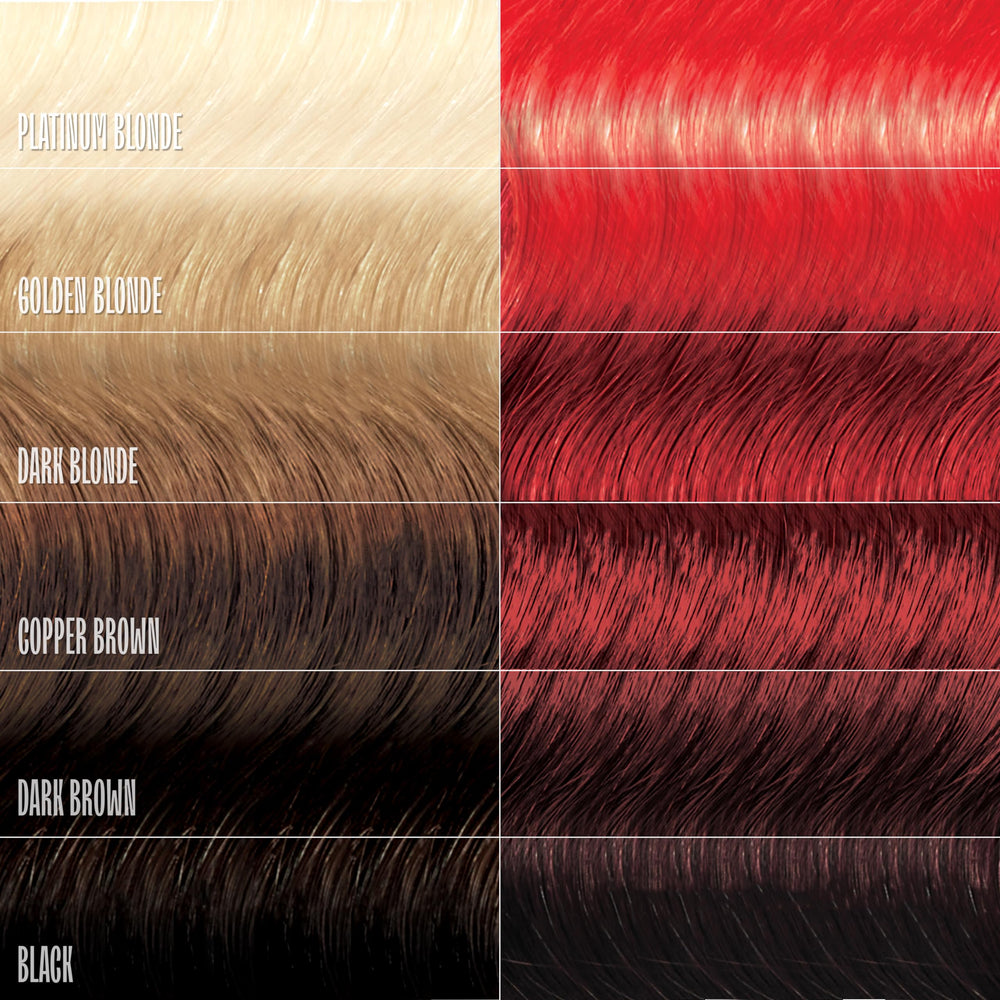 oVertone Scarlet Red hands massaging product shows easy at-home color routine.