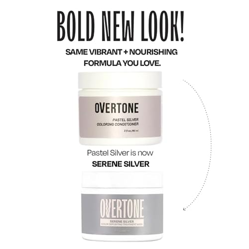 Overtone Serene Silver being applied to dry hair for at-home color deposit.