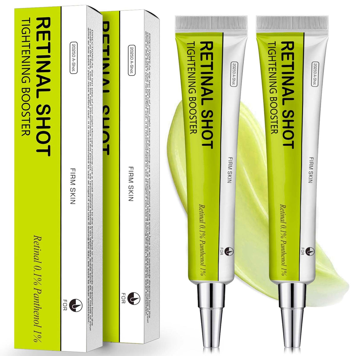 OVICISK Retinal Shot bottle closeup highlighting nighttime renewal and pore refinement.
