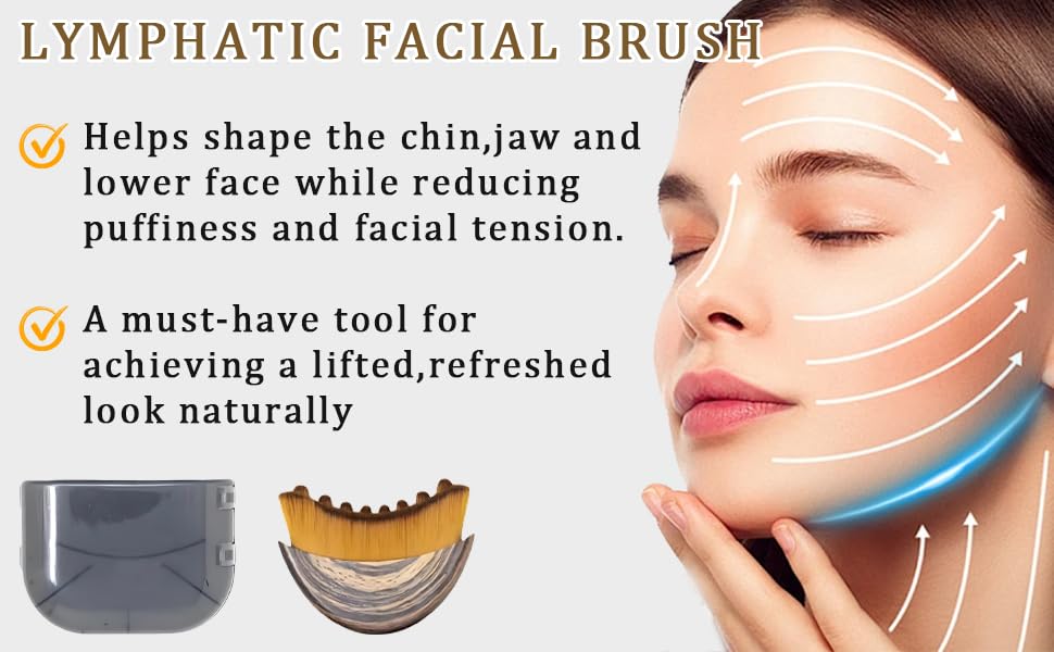 OVQ contour face brush detail showing compact design for daily self-care.