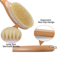 OWIIZI bath brush anti-skid handle ensures a secure grip.