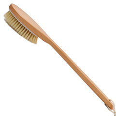 OWIIZI bath brush with ergonomic design for easier scrubbing.