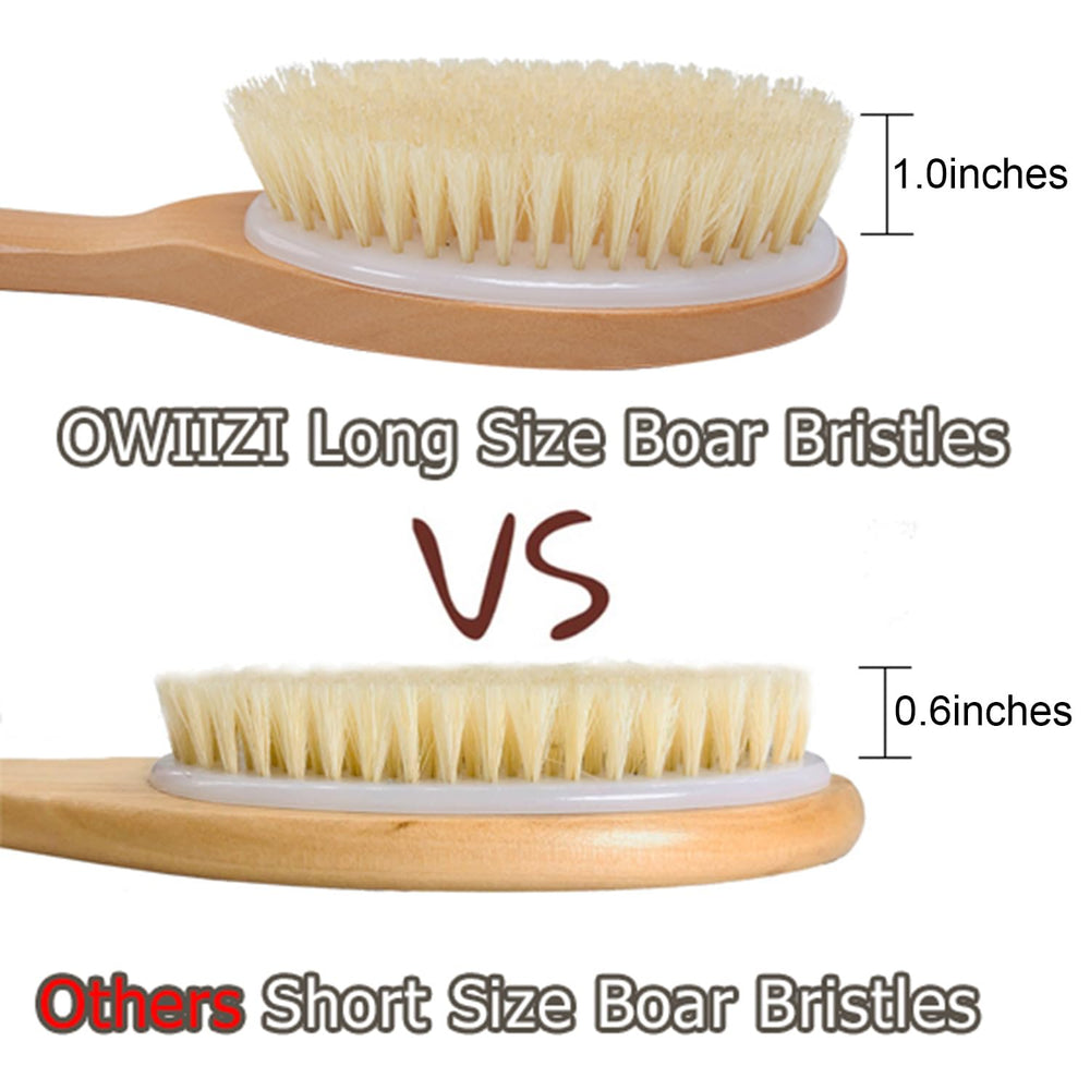OWIIZI bath brush sterilized soft bristles provide gentle exfoliation.