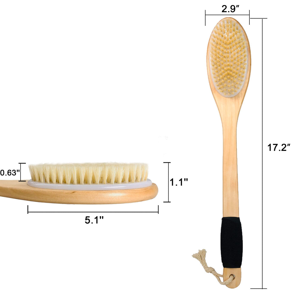 OWIIZI bath brush wet or dry use flexibility for different showers