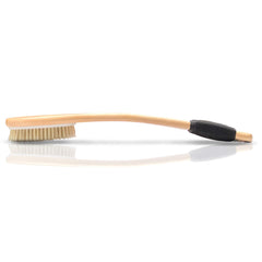 OWIIZI bath brush wooden handle non-slip grip secure use in shower