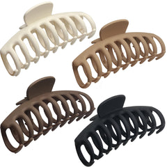 OWIIZI Large Claw Clips close-up shows matte texture for comfortable wear.