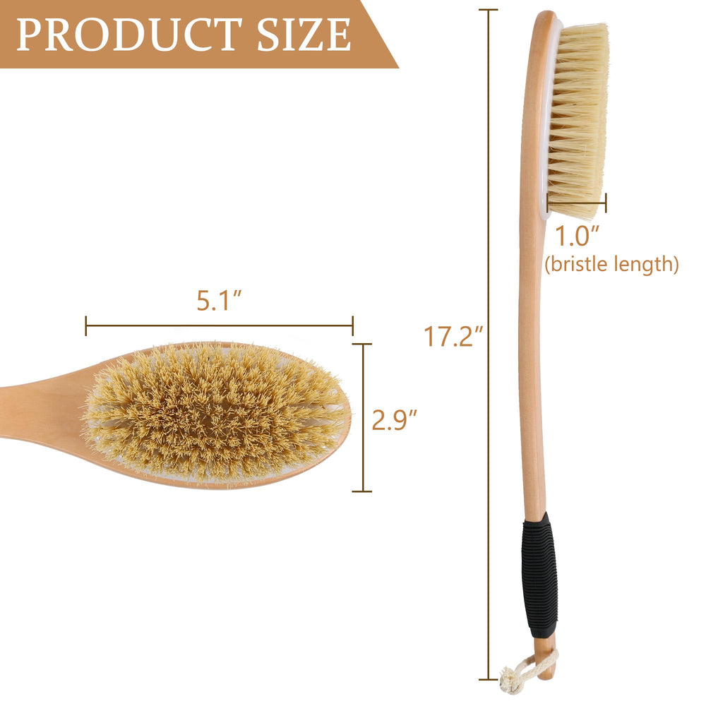 OWIIZI dark-green-bristles-variation natural fibers provide safe exfoliation with color variation.