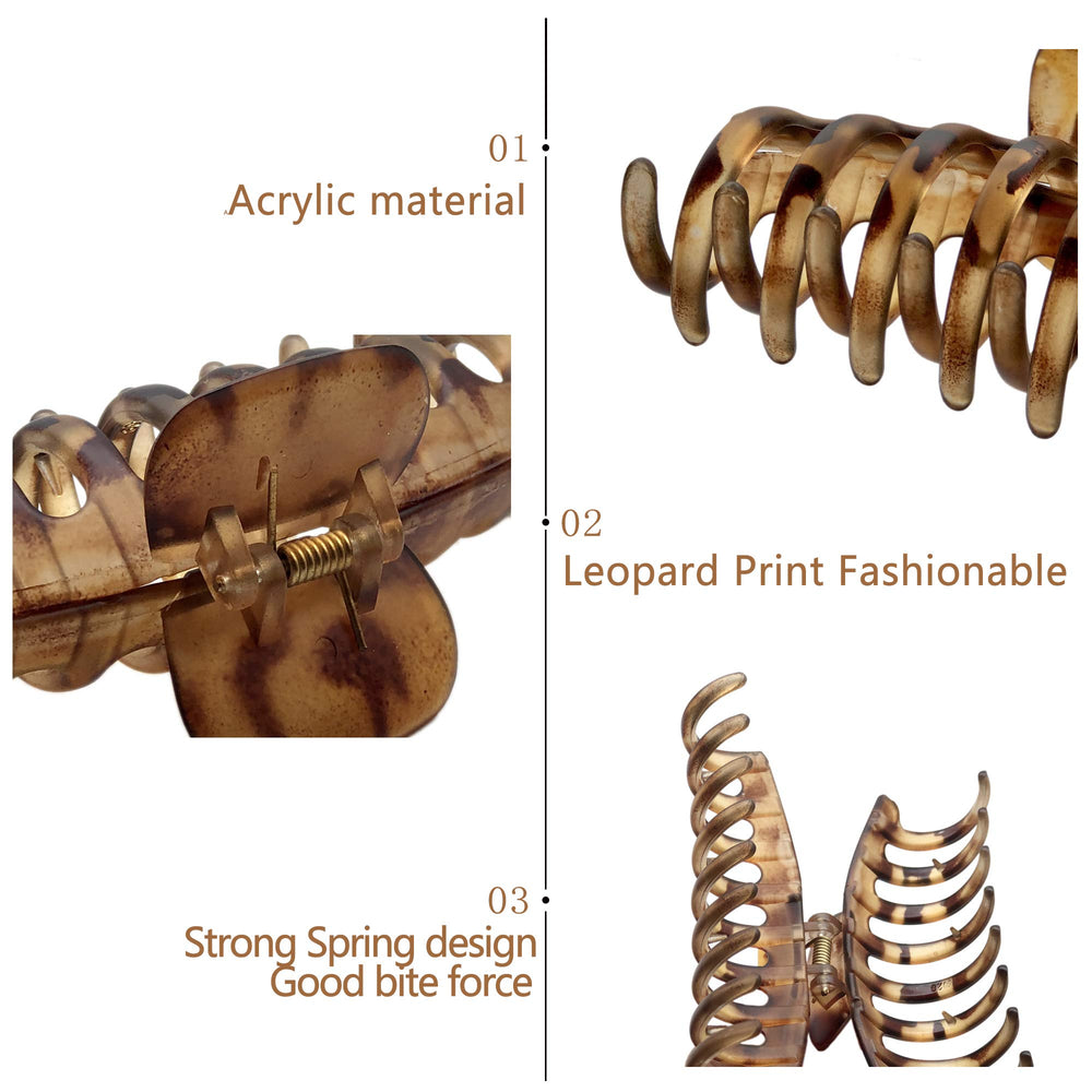 OWIIZI resin-alloy claw clip close-up emphasizing durability and smooth edges.