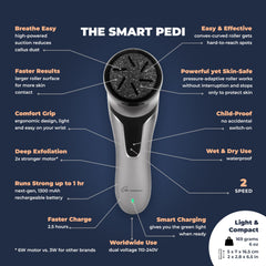 Own Harmony dual-speed motor enables flexible at-home pedicure options.