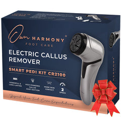 Own Harmony electric foot callus remover charging in dock for quick ready sessions.