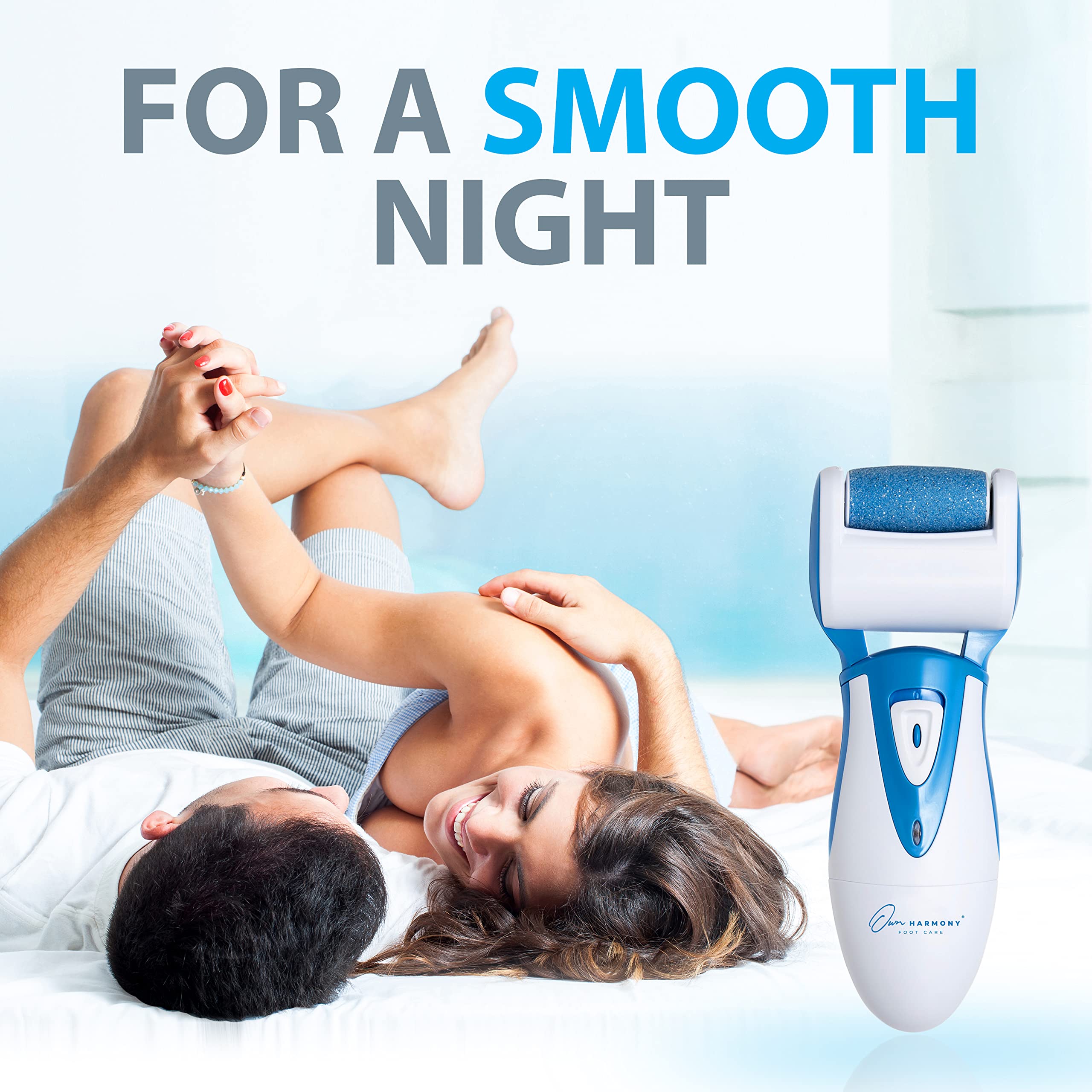 Splash-proof design of Own Harmony foot file for easy rinse maintenance.