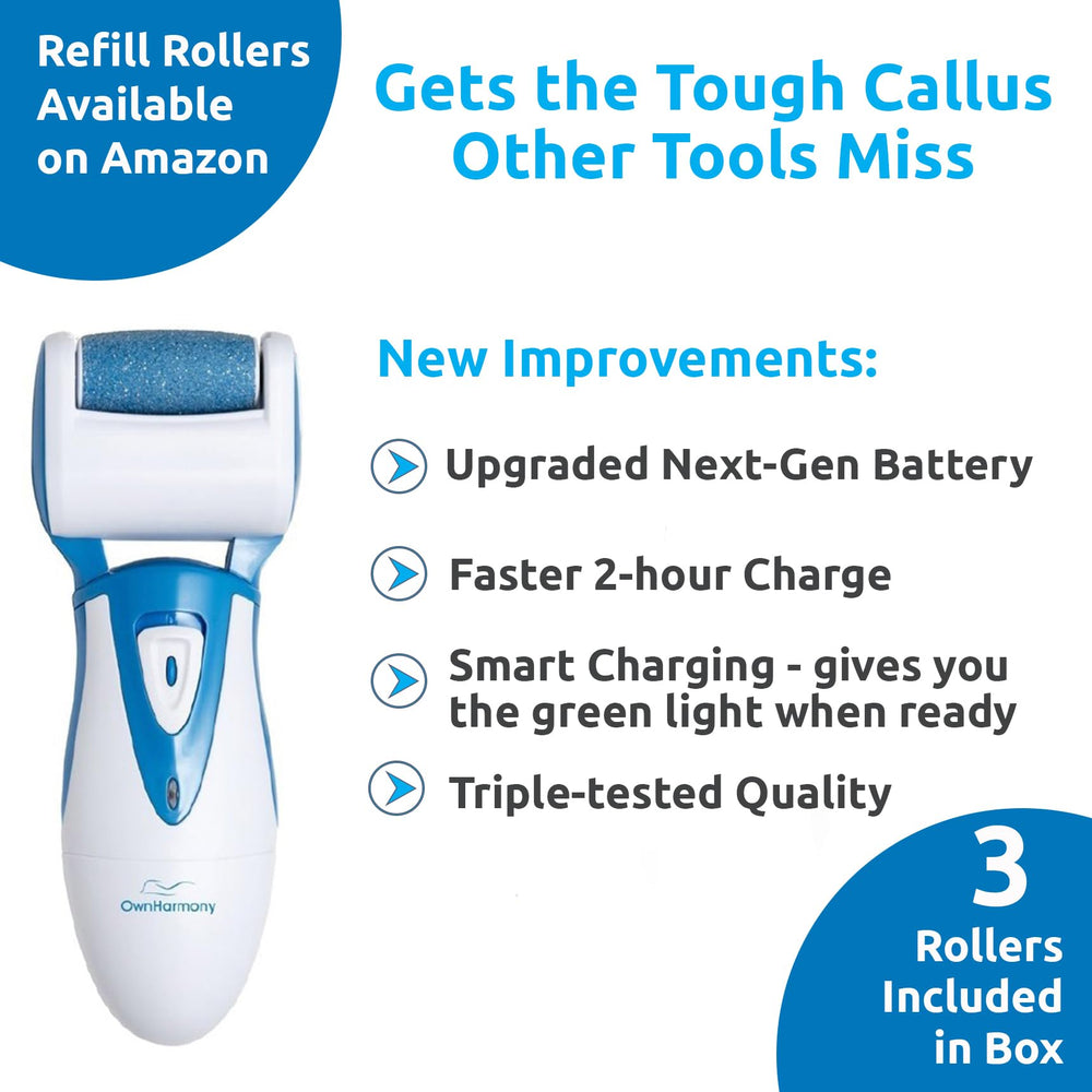 Travel-friendly Own Harmony kit, cordless and compact for on-the-go foot care.