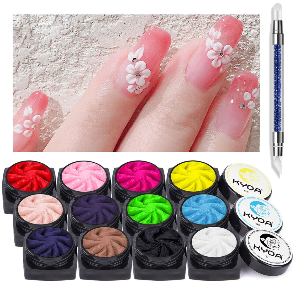 Ownest 12-color sculpture palette showcases vibrant hues for DIY nail art.