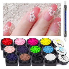 Ownest 12-color sculpture palette showcases vibrant hues for DIY nail art.