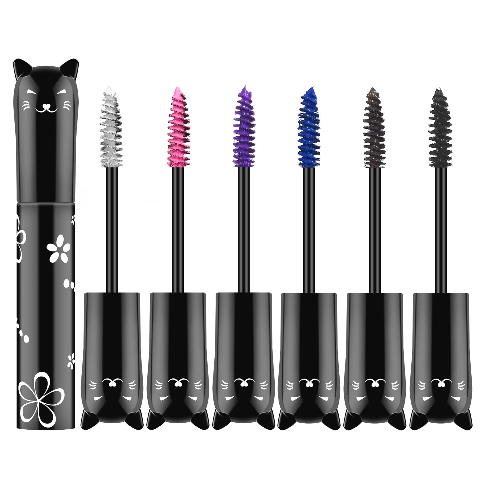 Ownest 6 Colors Mascara Set color range swatches show six vibrant hues for creative looks