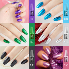 Ownest glossy nail lacquer on nails shows a radiant mirror effect.