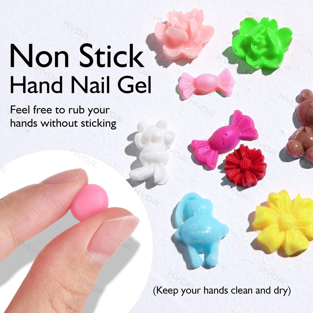Ownest high-gloss nail gel application on nails for a smooth finish.
