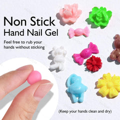 Ownest high-gloss nail gel application on nails for a smooth finish.