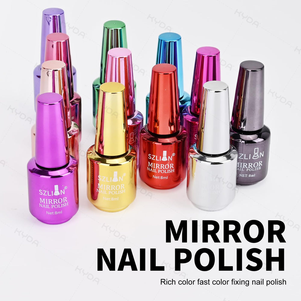 Ownest nail lacquer bright colors on display for easy matching.