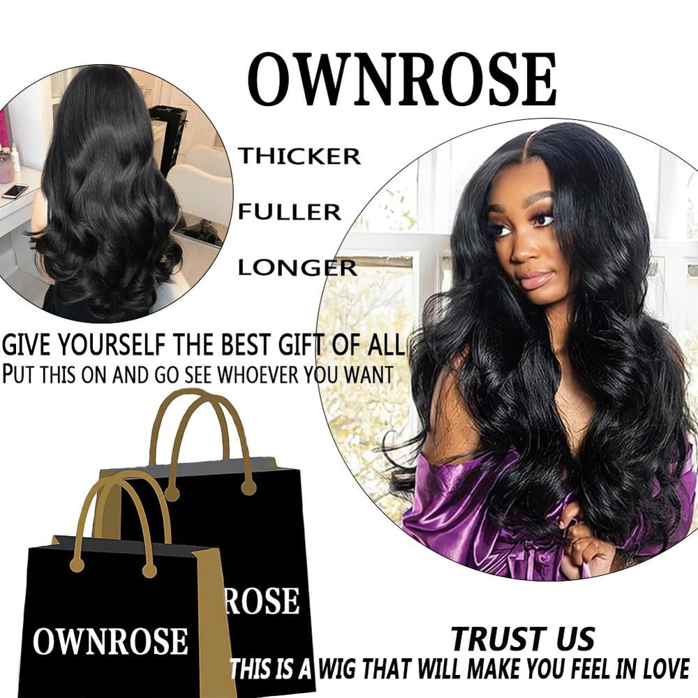 OWNROSE natural-color wig suitable for daily wear and special occasions.