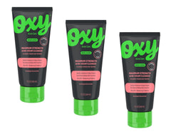 Oxy Acne Cleanser bottle front shows 10% benzoyl peroxide for clear skin support