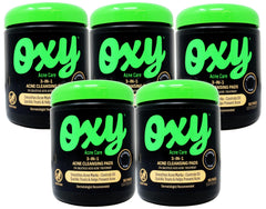 Oxy front packaging showing pads and 2% salicylic acid for clear skin
