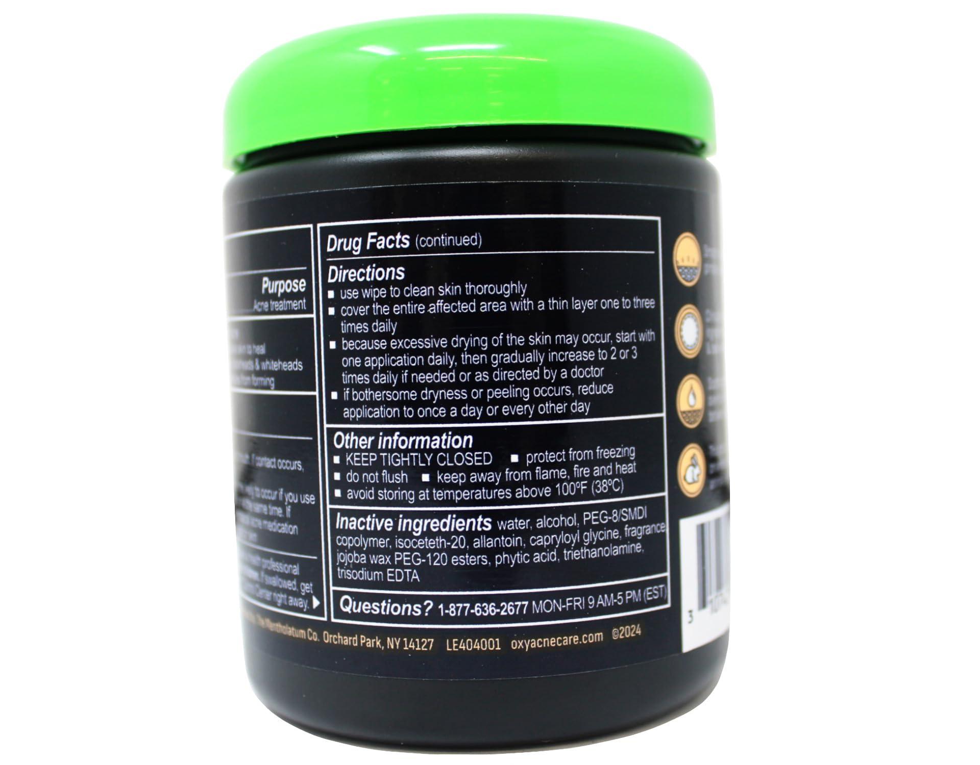 Oxy pads on bathroom counter as part of a daily skincare routine benefit
