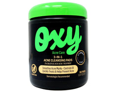 Oxy pad close-up showing soaked texture and exfoliating surface benefit