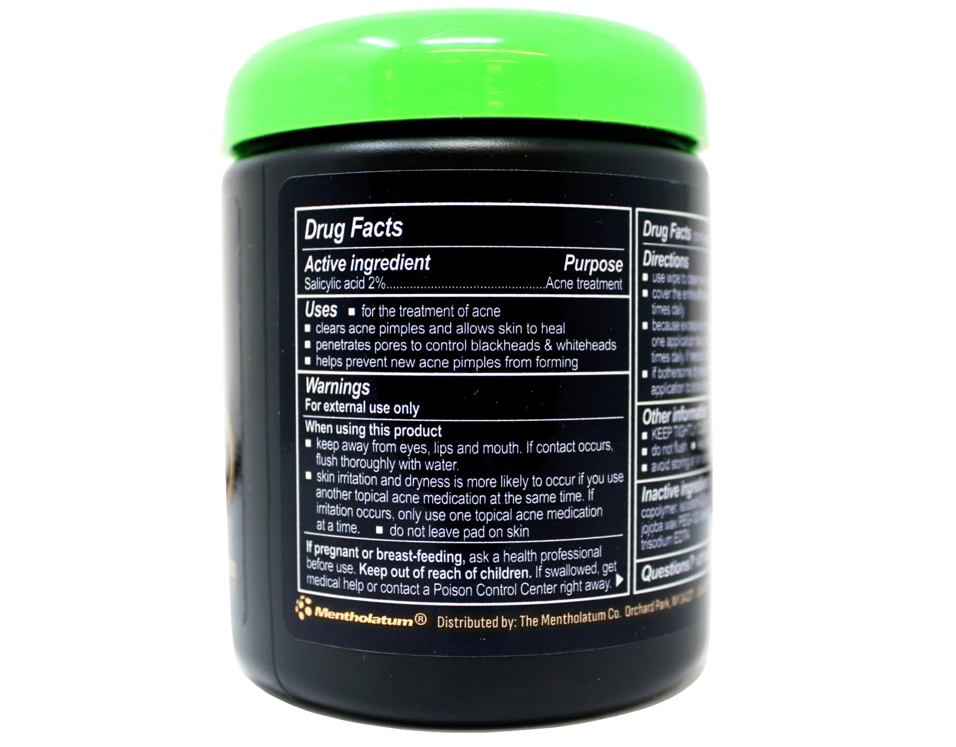 Oxy pad in hand demonstrating easy application and fast acne control