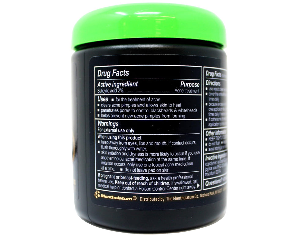 Oxy pad in hand demonstrating easy application and fast acne control