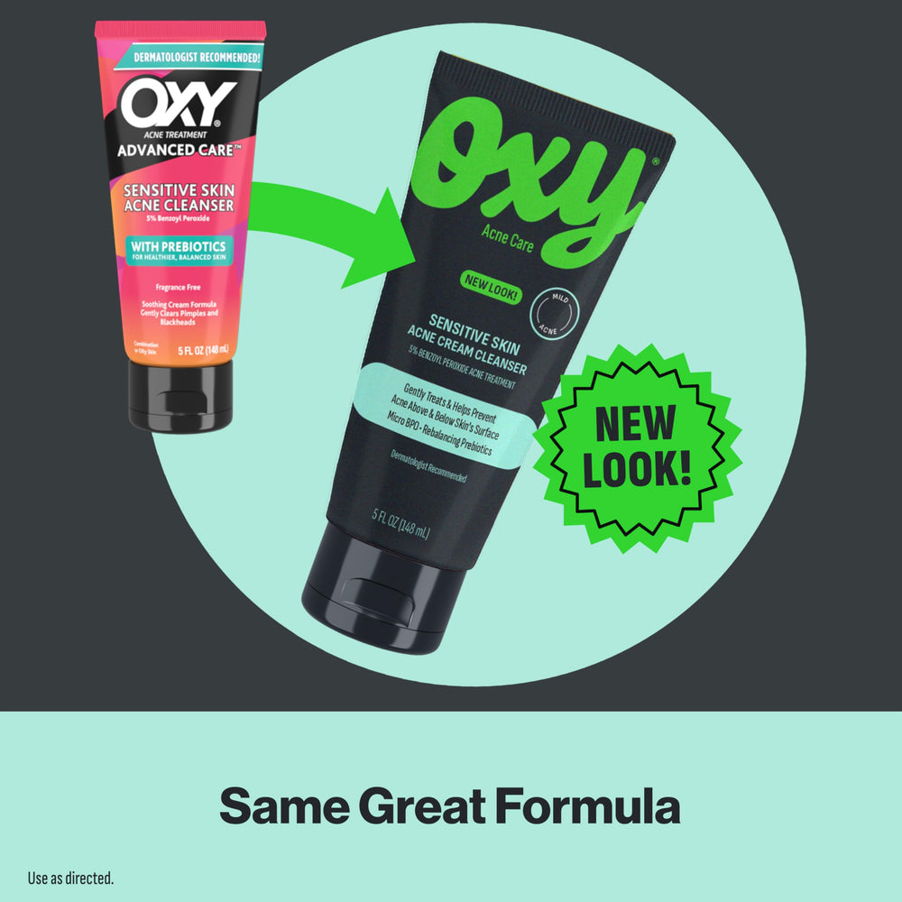 Applying Oxy pad to chest area to clear pores and reduce breakouts
