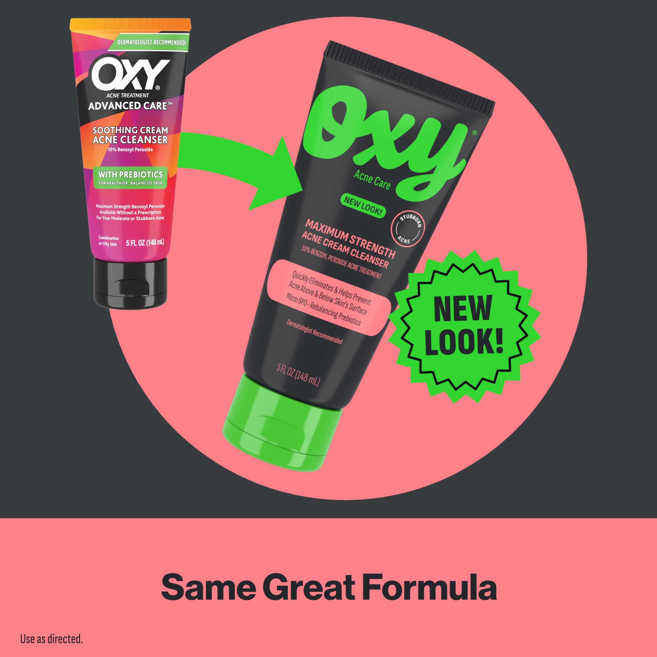 Oxy bottle beside ruler showing size and travel-friendly convenience