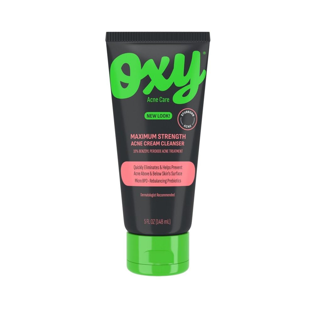 Oxy front packaging showing 5 oz bottle and clear product benefits