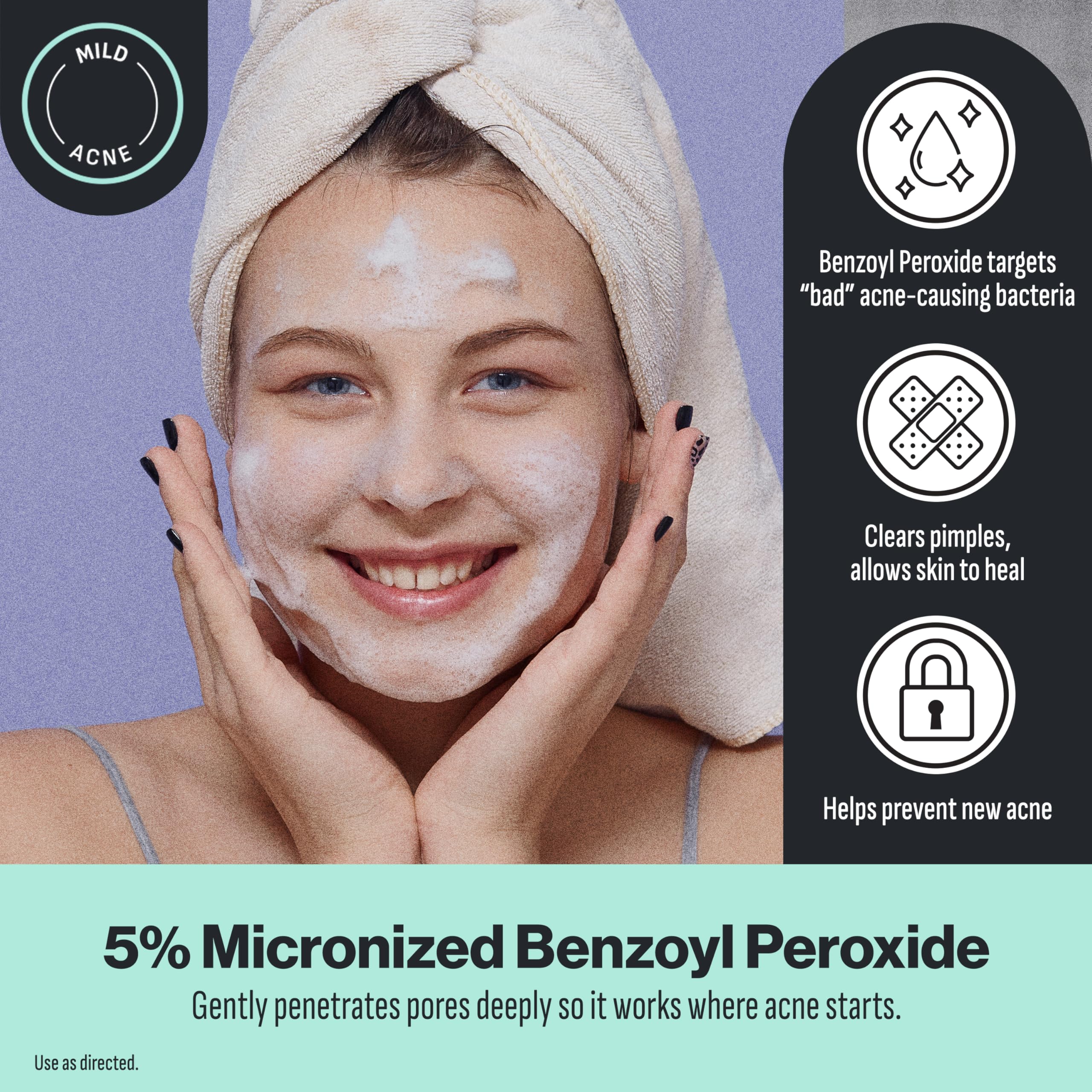 Oxy pad texture close-up demonstrating gentle exfoliation benefits
