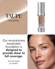 Oxygenetix Oxygenating Foundation Taupe close-up texture reveals natural finish