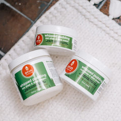 Oyin Handmade Whipped Pudding mixed with honey as pre-shampoo treatment.