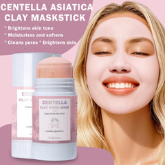 Close-up of Oyshriola Centella Clay Mask Stick twist-up design for mess-free application.