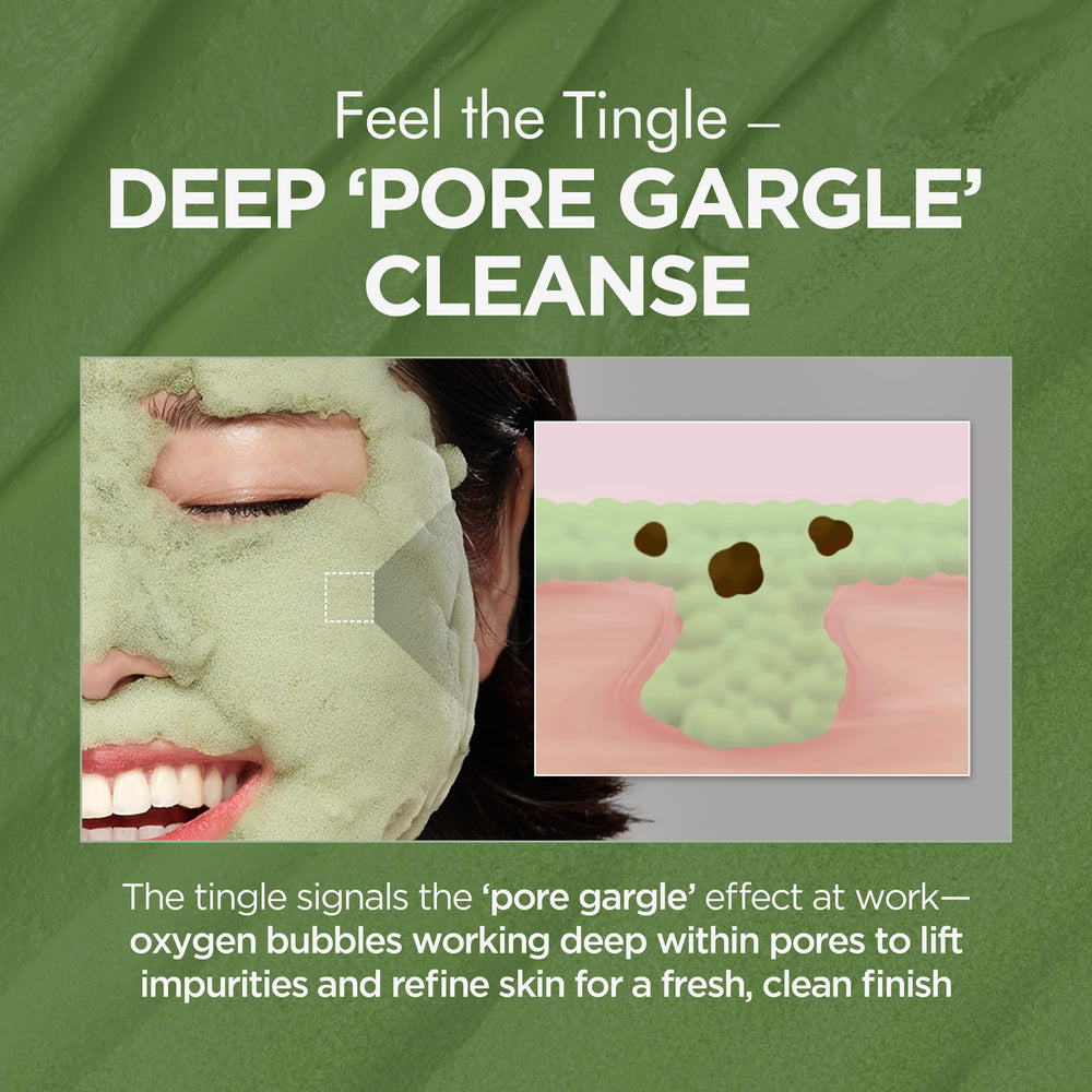 P.CALM bubbling action visible during application offers a fun cleansing moment.