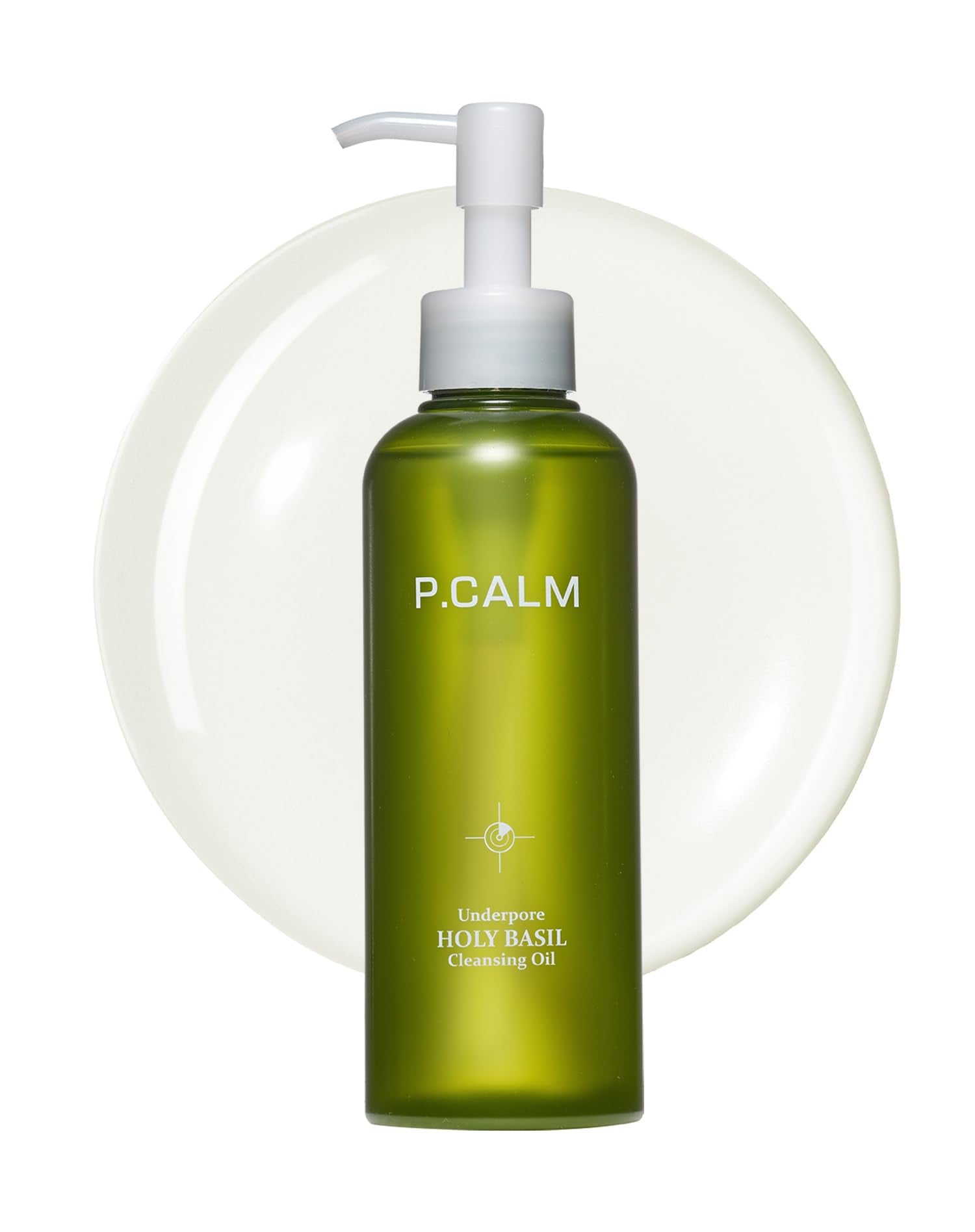 P.CALM Underpore bottle pour demonstrates effortless cleansing for quick makeup removal