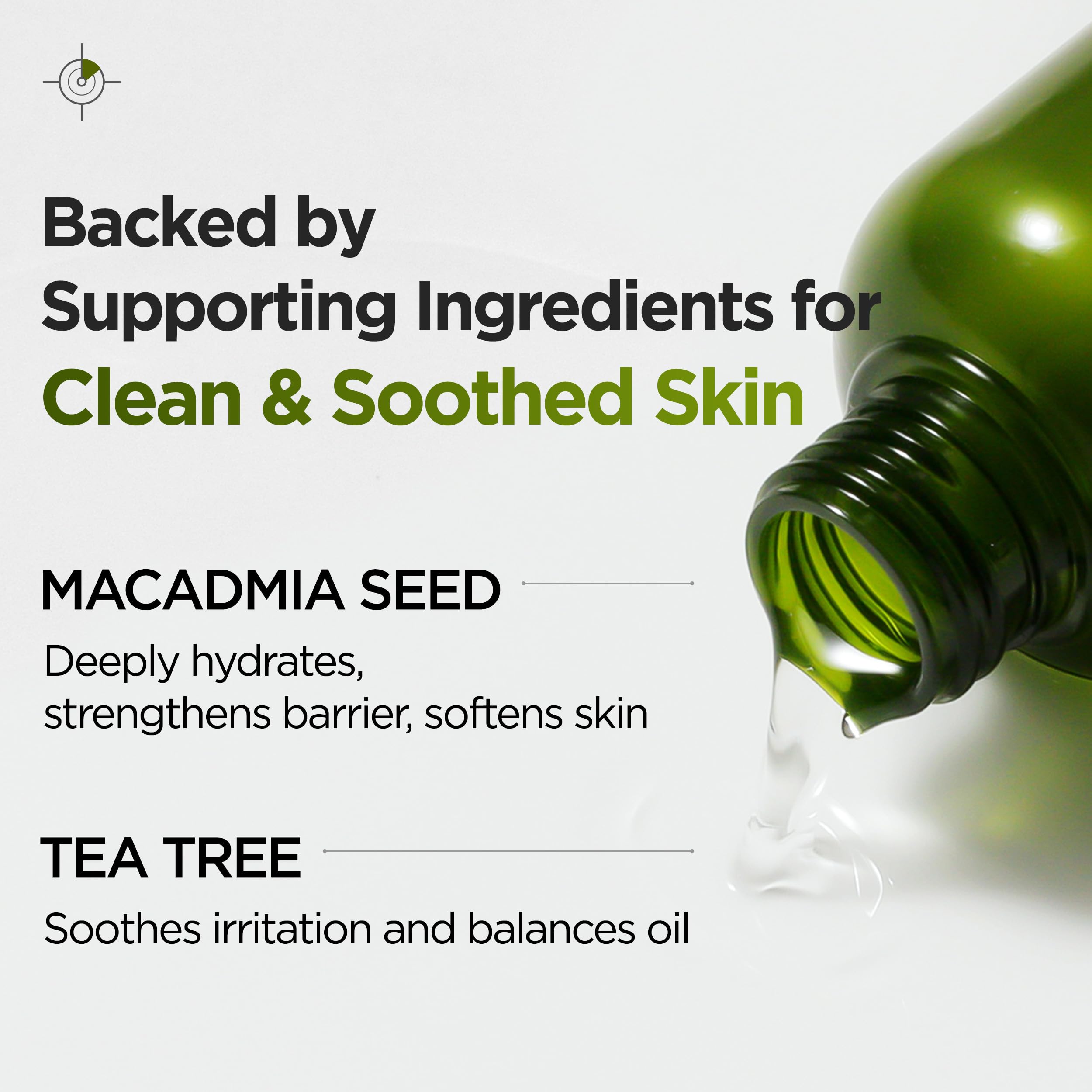 P.CALM Underpore pore cleanse closeup communicates deep-cleansing benefits without irritation