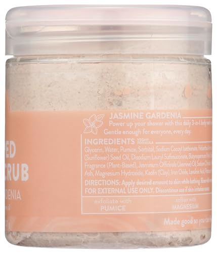 Pacha Soap Co Jasmine Gardenia whipped soap ingredients close-up signals fragrance-rich experience.