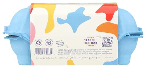 Pacha Soap Color Changing Froth Bomb 6-count highlights convenient, multi-use bath units.