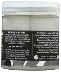 Pacha Soap textura cremosa en espuma para exfoliar con suavidad.