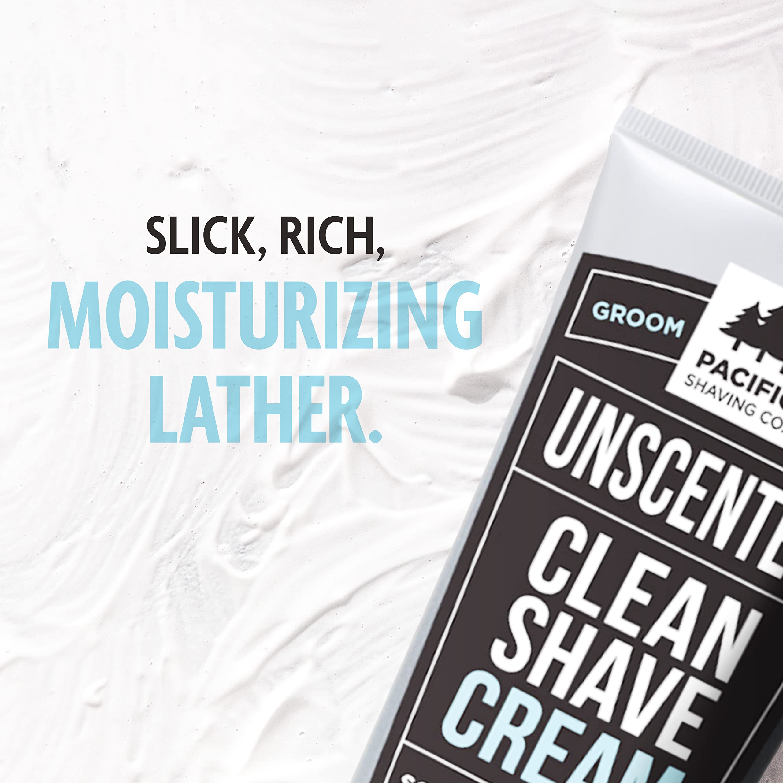 Cruelty-free emblem paired with Pacific Shaving Company logo
