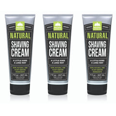 Pacific Shaving Company shaving cream packaging tube for easy, on-the-go use.