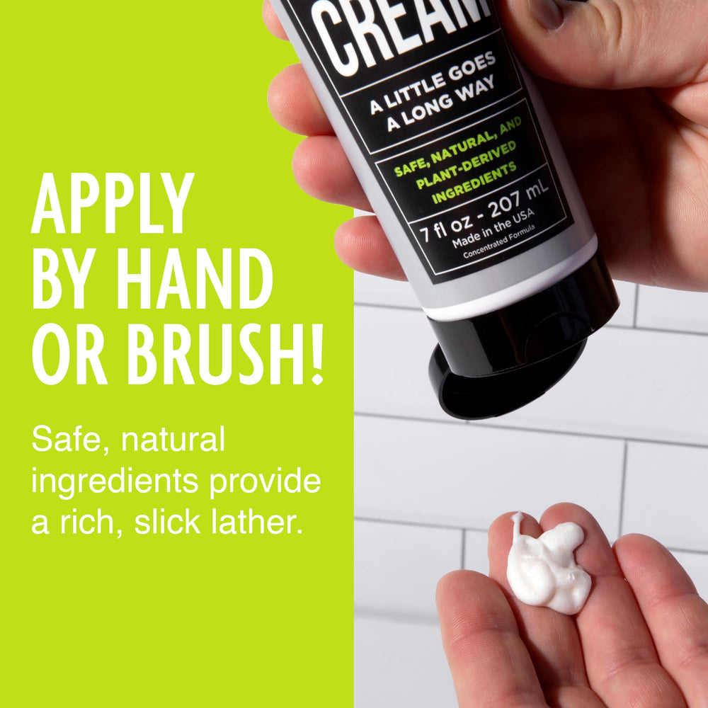 Pacific Shaving Company travel-size tube ready for carry-on.