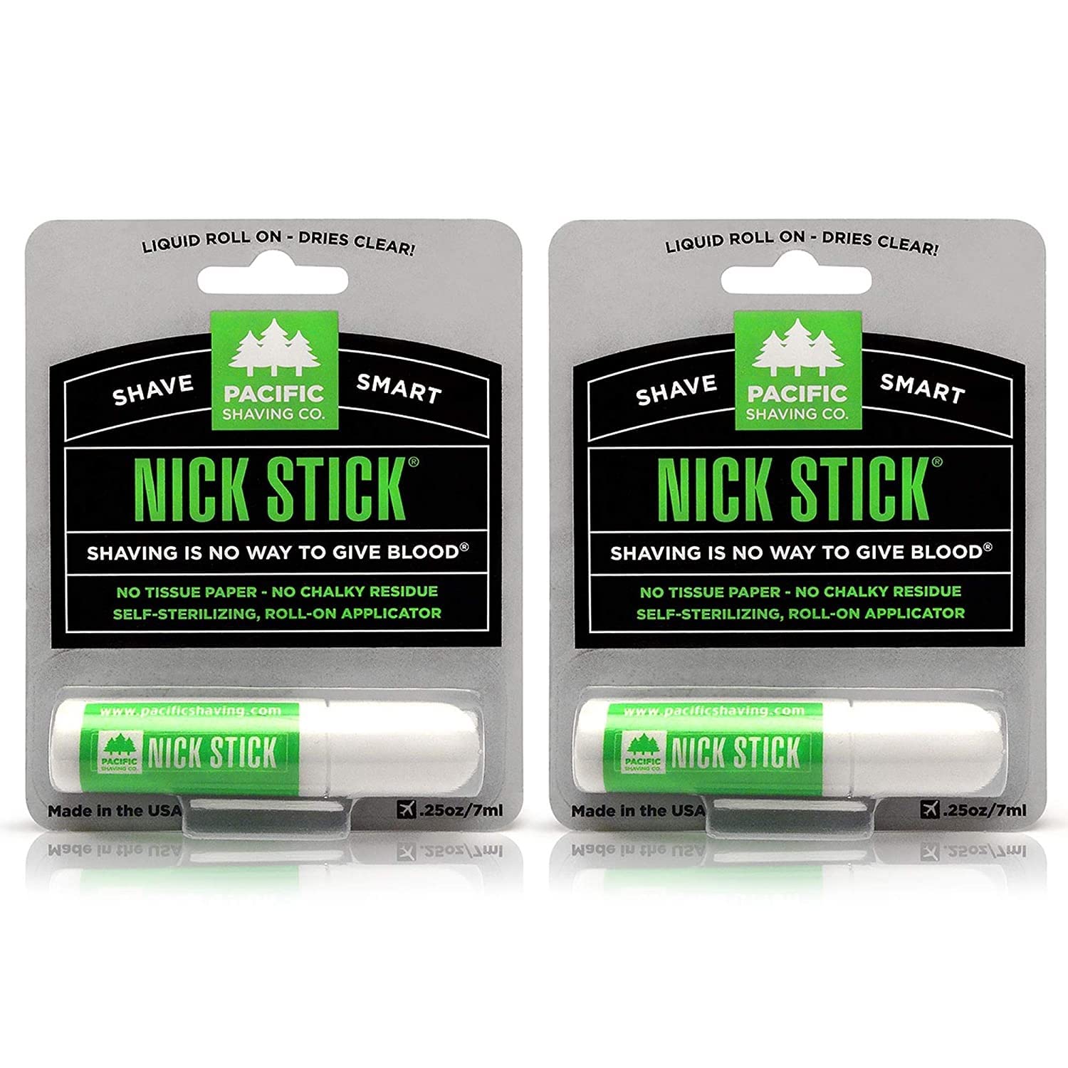 Pacific Shaving Nick Stick roll-on applicator for quick post-shave cleanup.