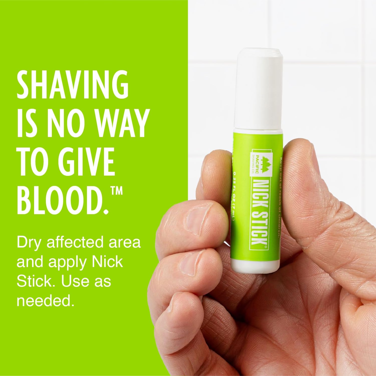 Pacific Shaving Nick Stick 0.25 oz two-pack is travel-friendly.