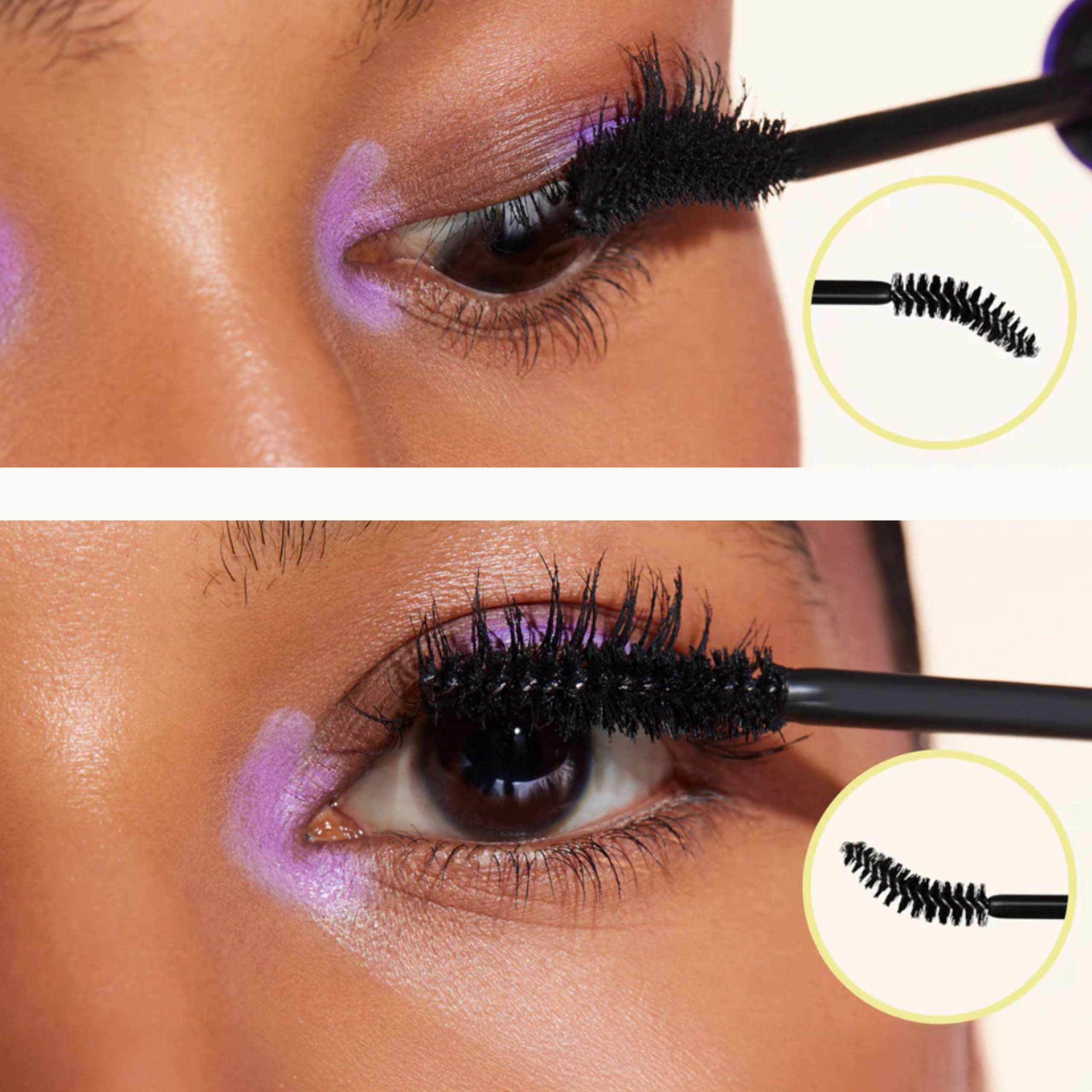 Pacifica Activist Curling Mascara packaging emphasizes recyclable glass bottle and FSC box.